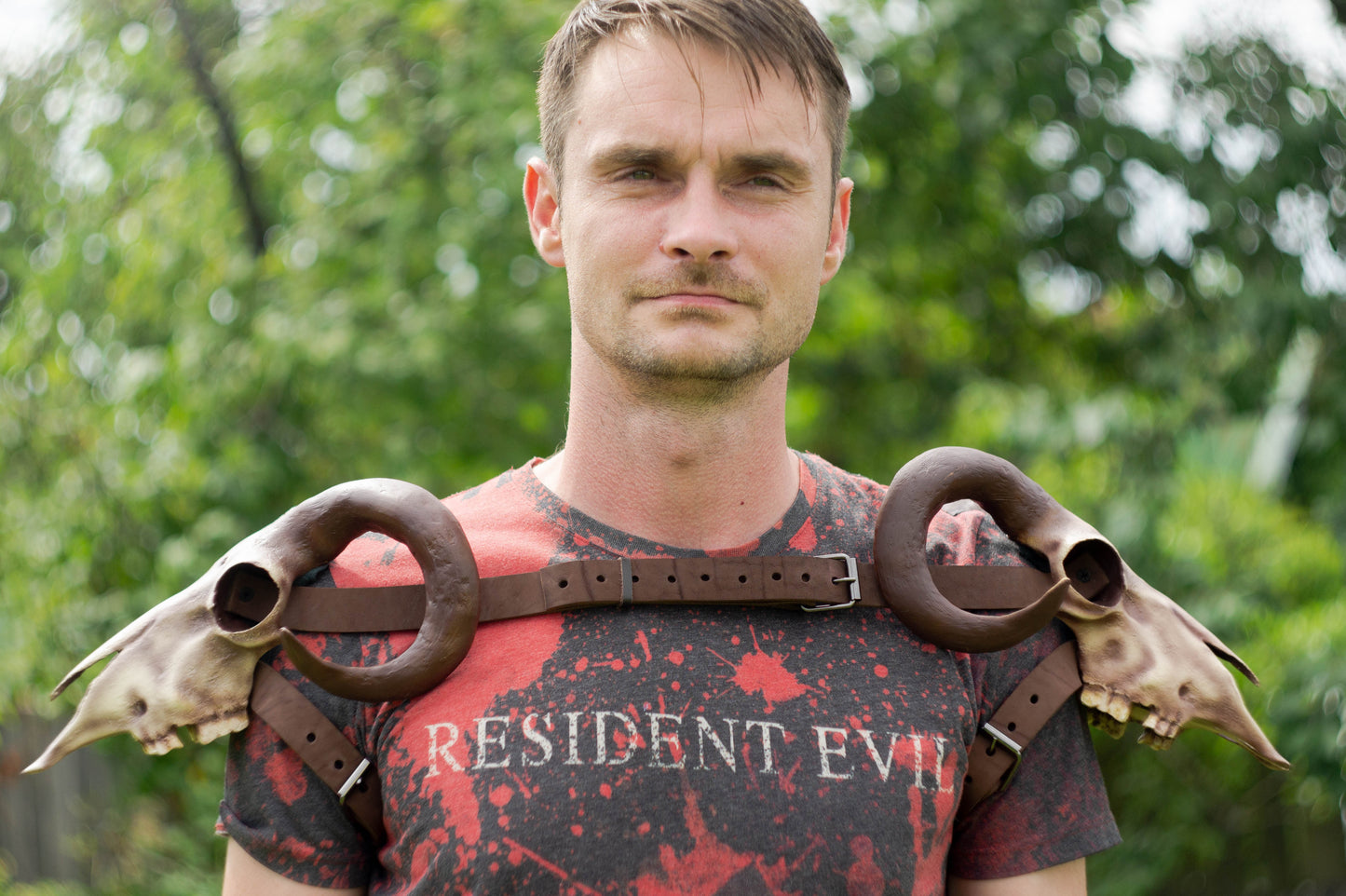 Viking Ram Skull Pauldrons - Cosplay Shoulder Armor (Pair)