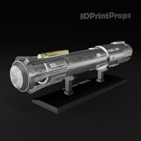 Star Wars Ben Solo Lightsaber Hilt with 3D Printable Display Stand