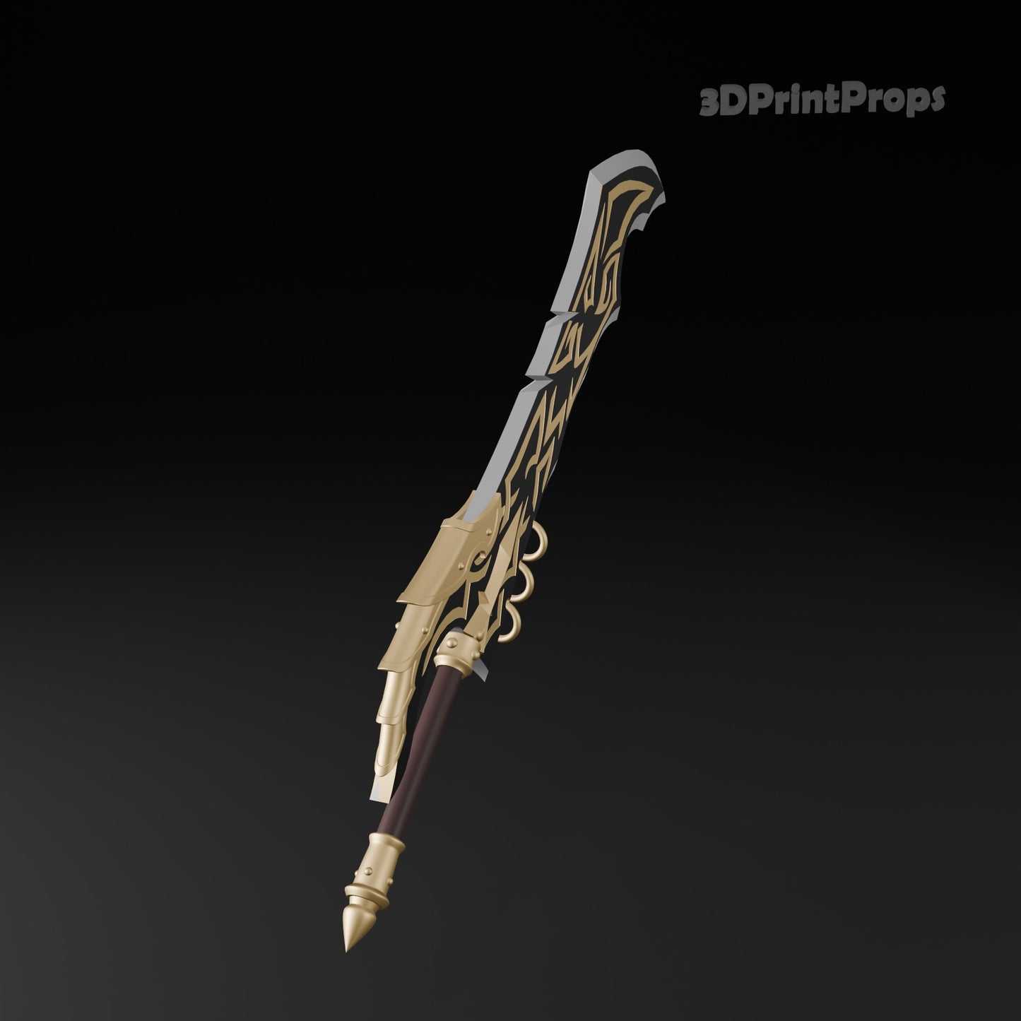Solo Leveling Arise Orc's Broadsword Weapon Prop 3D Print STL File