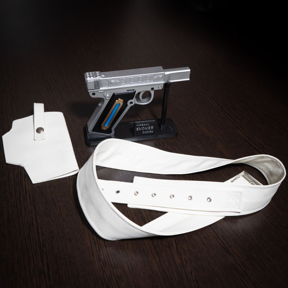 Persona 3 Evoker holster and belt accessories