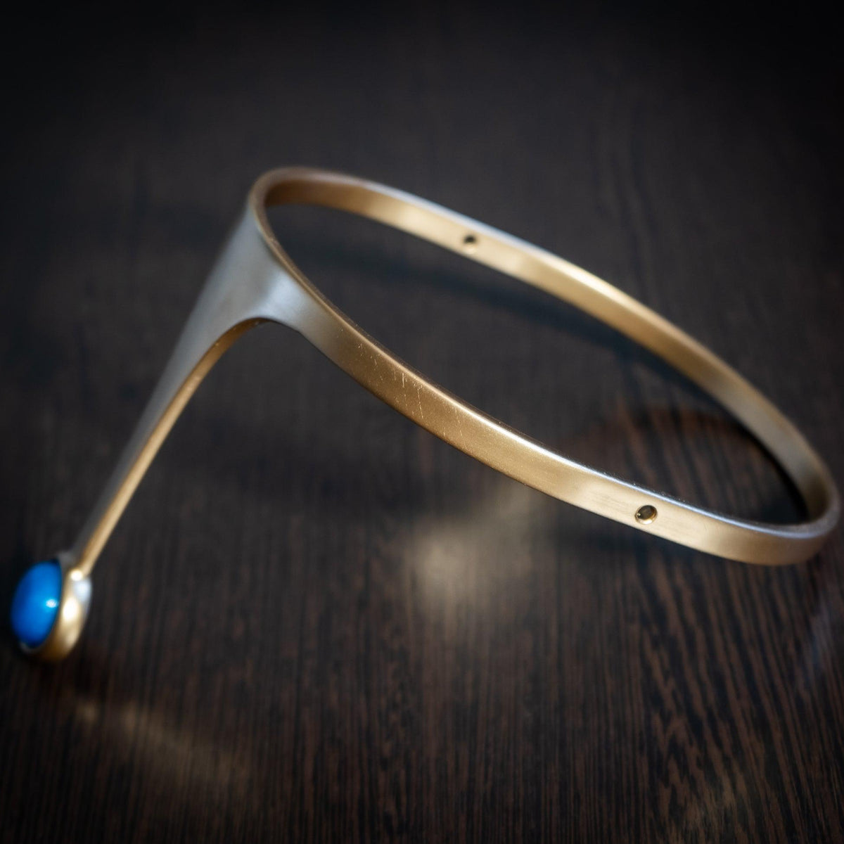 Inside view of Princess Bubblegum crown showing the side attachment holes