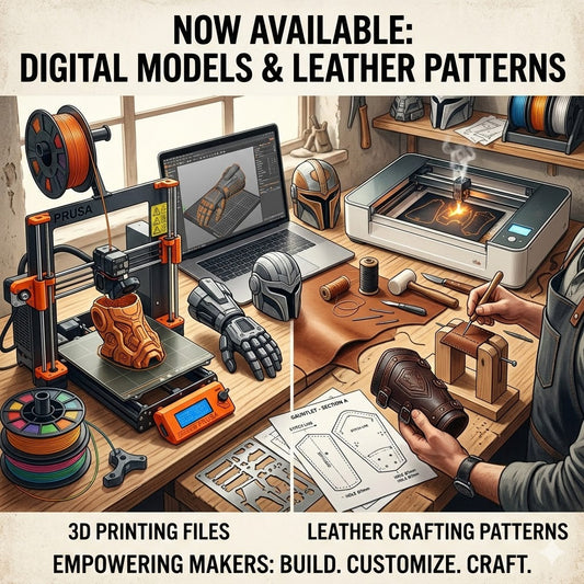 We’re Expanding: 3D Printable Models & Leather Craft Patterns Now Available