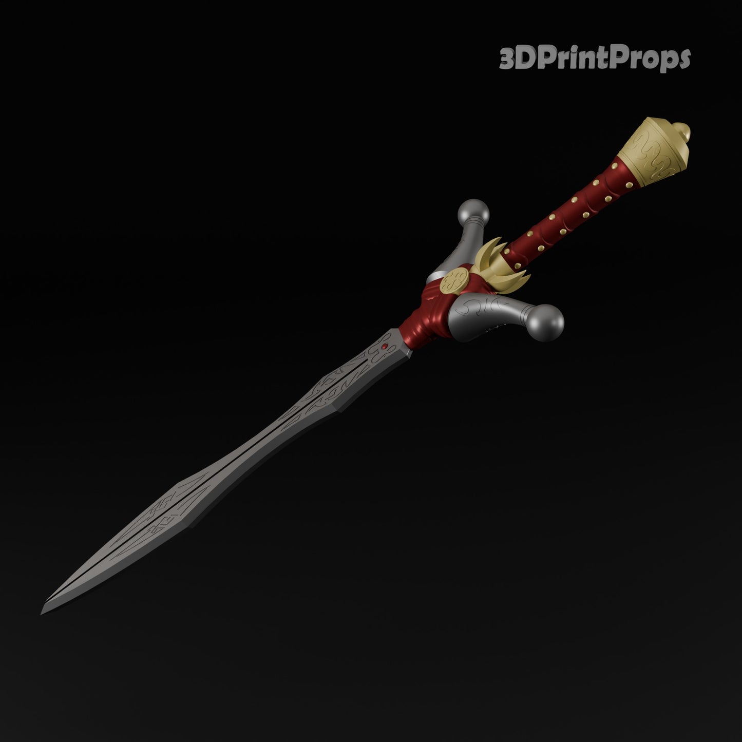 Fable Sword of Aeons Weapon Prop 3D Print STL File Model