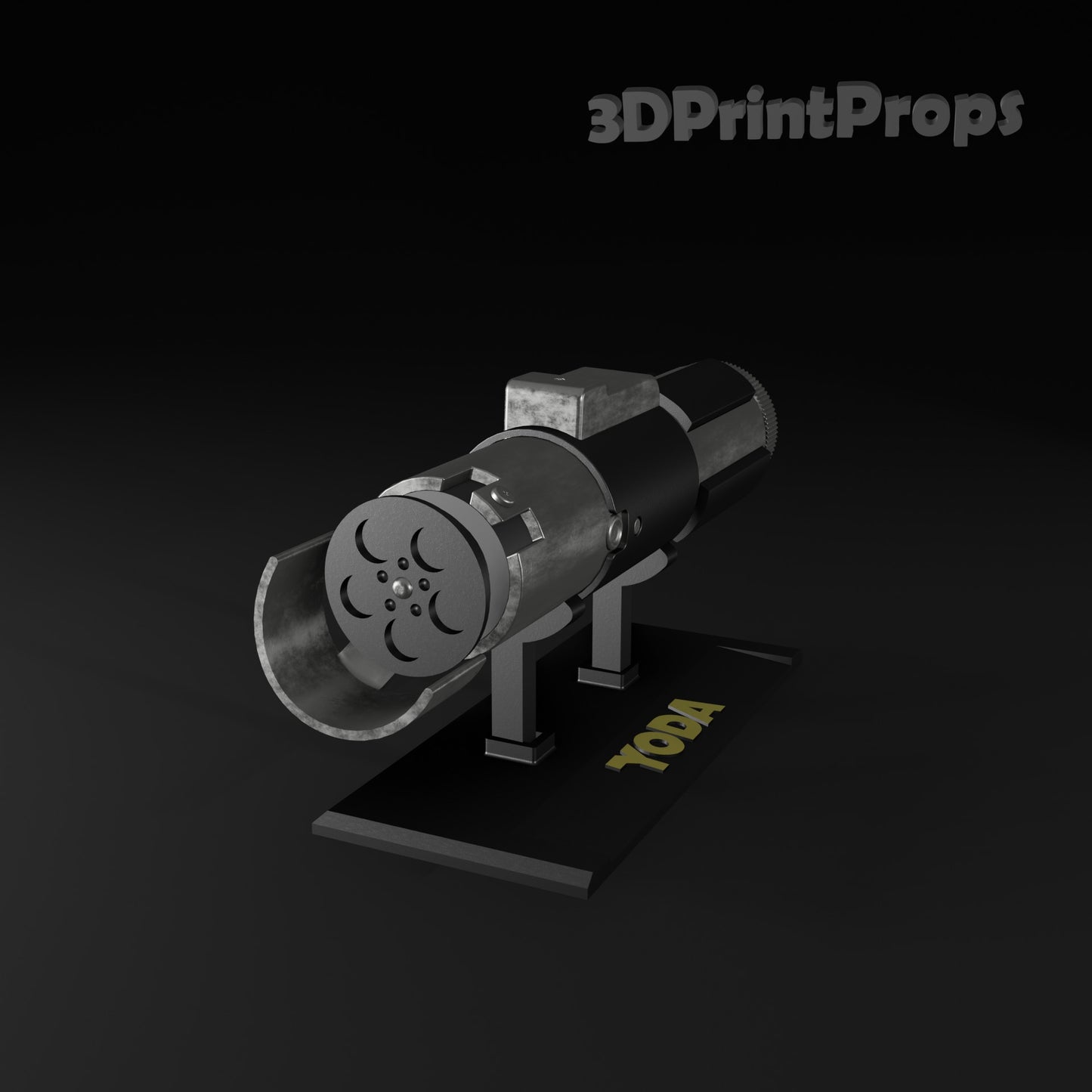 Star Wars Yoda Lightsaber Prop with 3D Printable Display Stand STL File