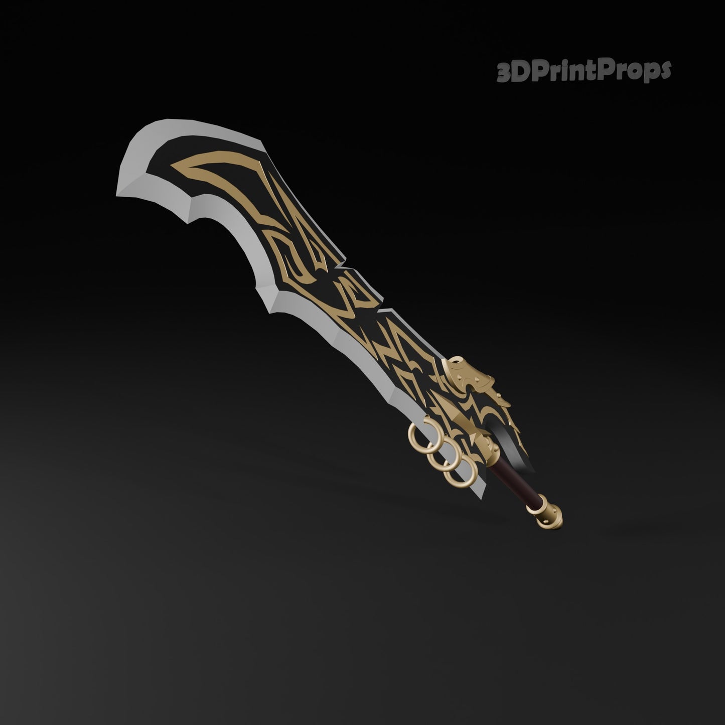 Solo Leveling Arise Orc's Broadsword Weapon Prop 3D Print STL File
