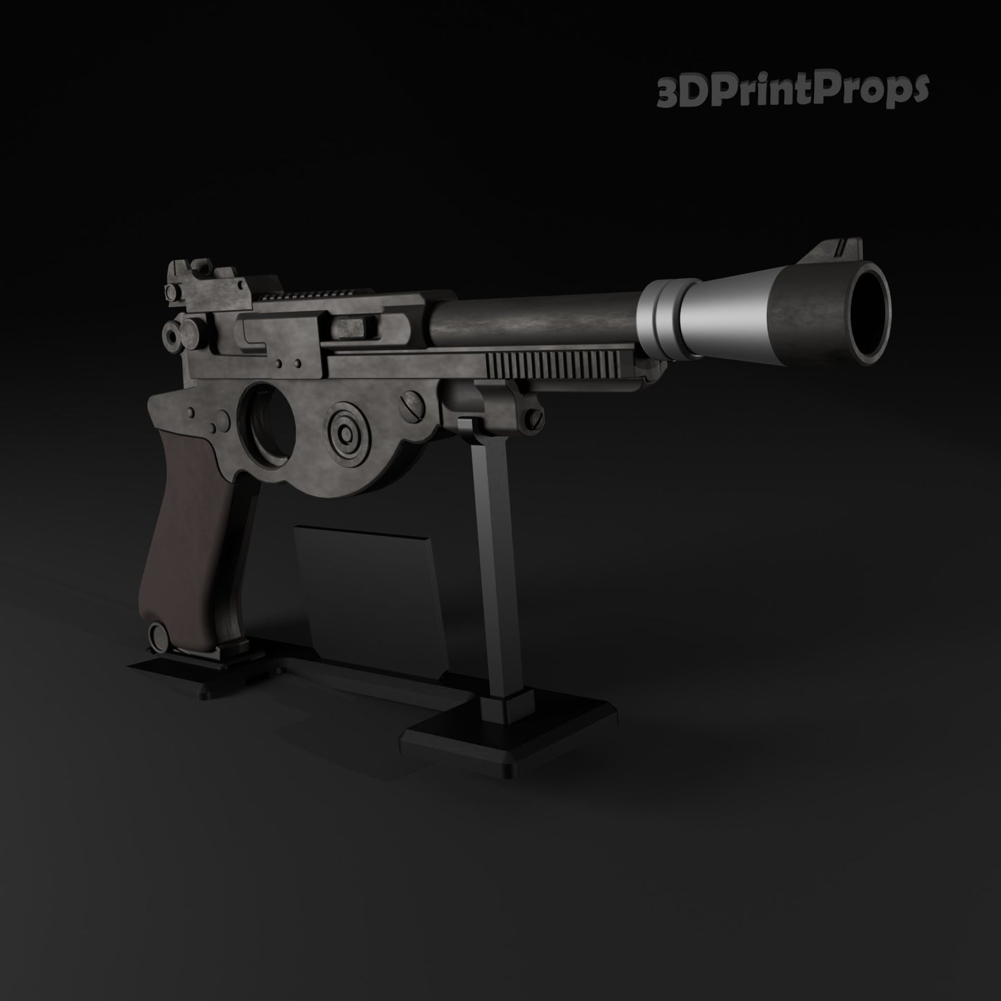 Star Wars Din Djarin IB-94 Blaster Prop with 3D Printable Display Stand