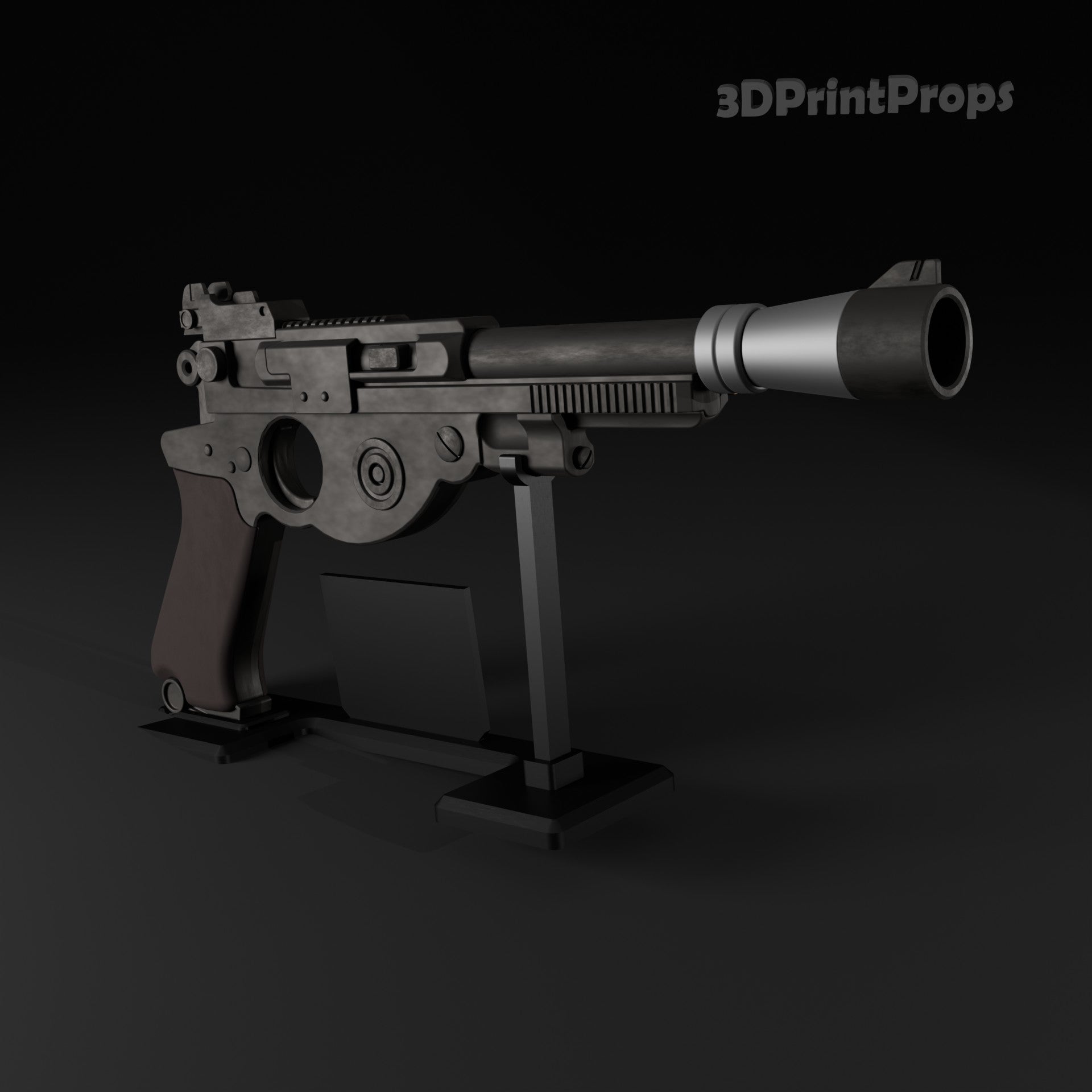 Star Wars Din Djarin IB-94 Blaster Prop with 3D Printable Display Stand
