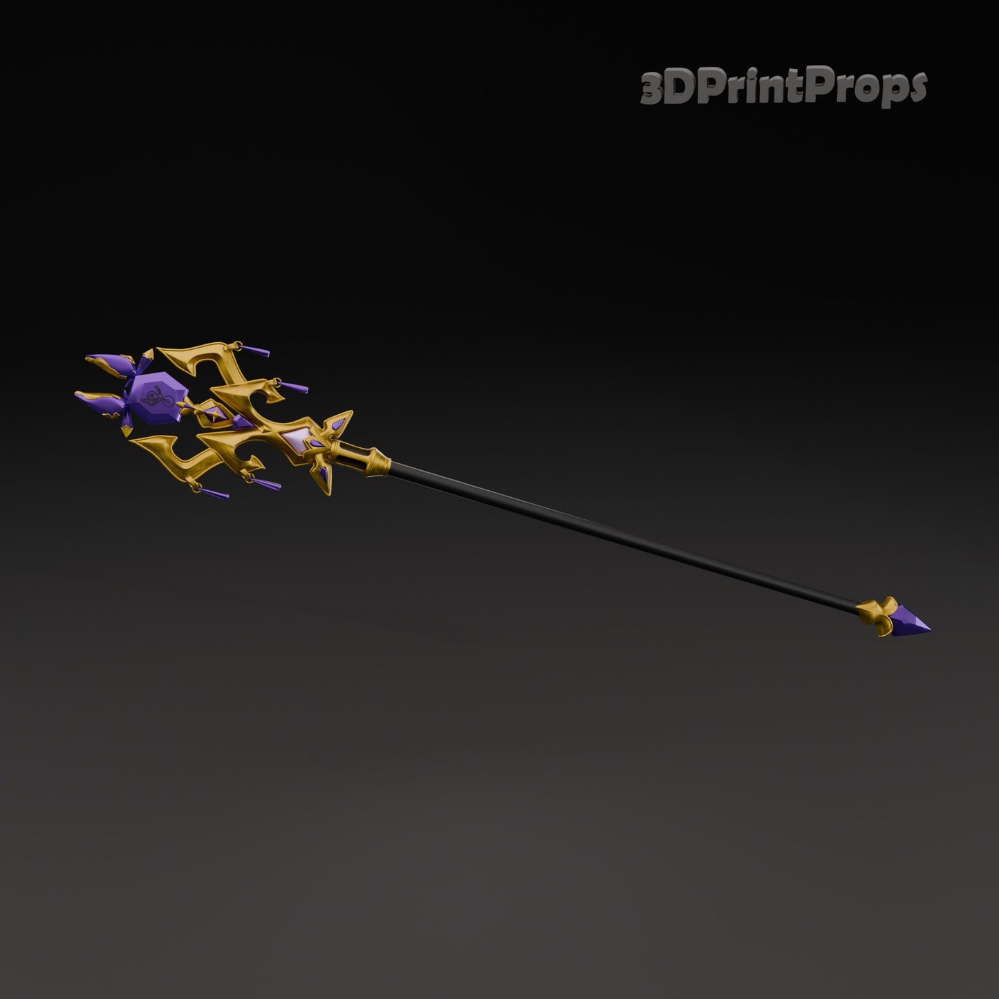 Solo Leveling ARISE Lee Bora Solid Logic Staff Prop 3D Print STL File