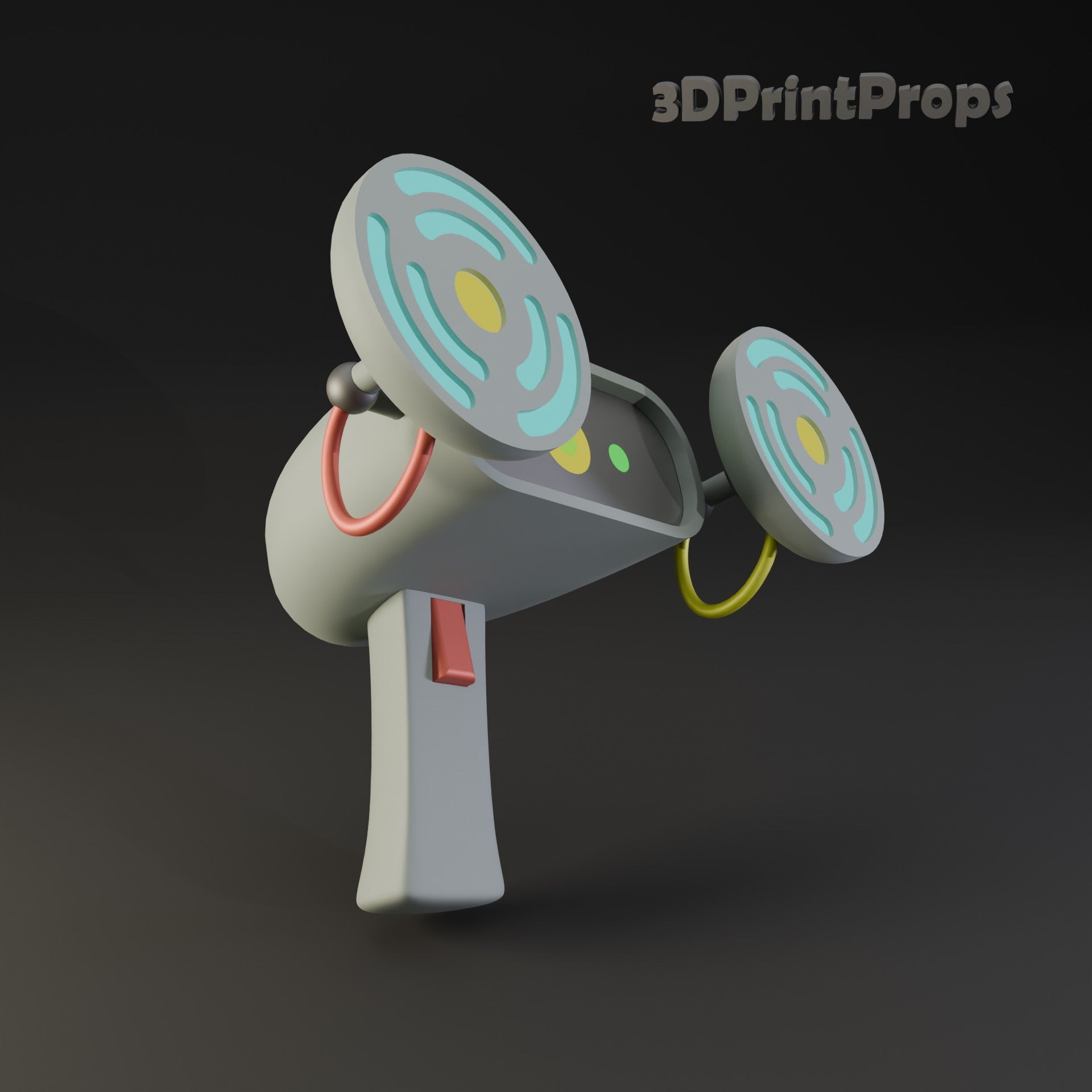 Rick and Morty Sci Fi Weapon Replica STL for 3D Printing Enthusiasts