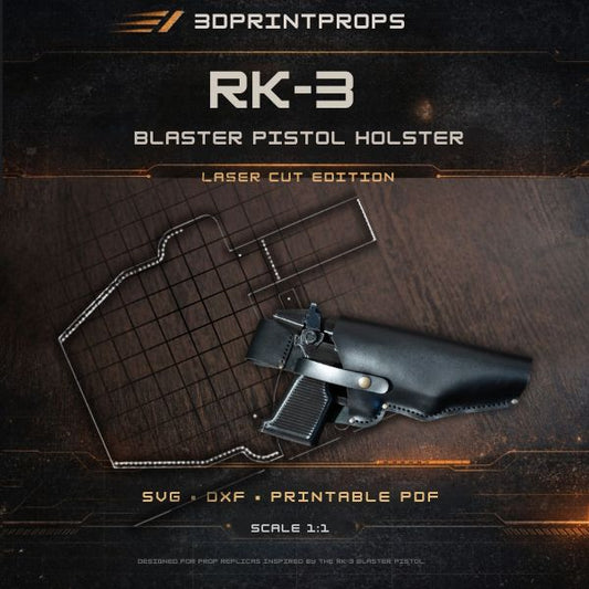 Laser ready SVG template for RK-3 officer blaster holster