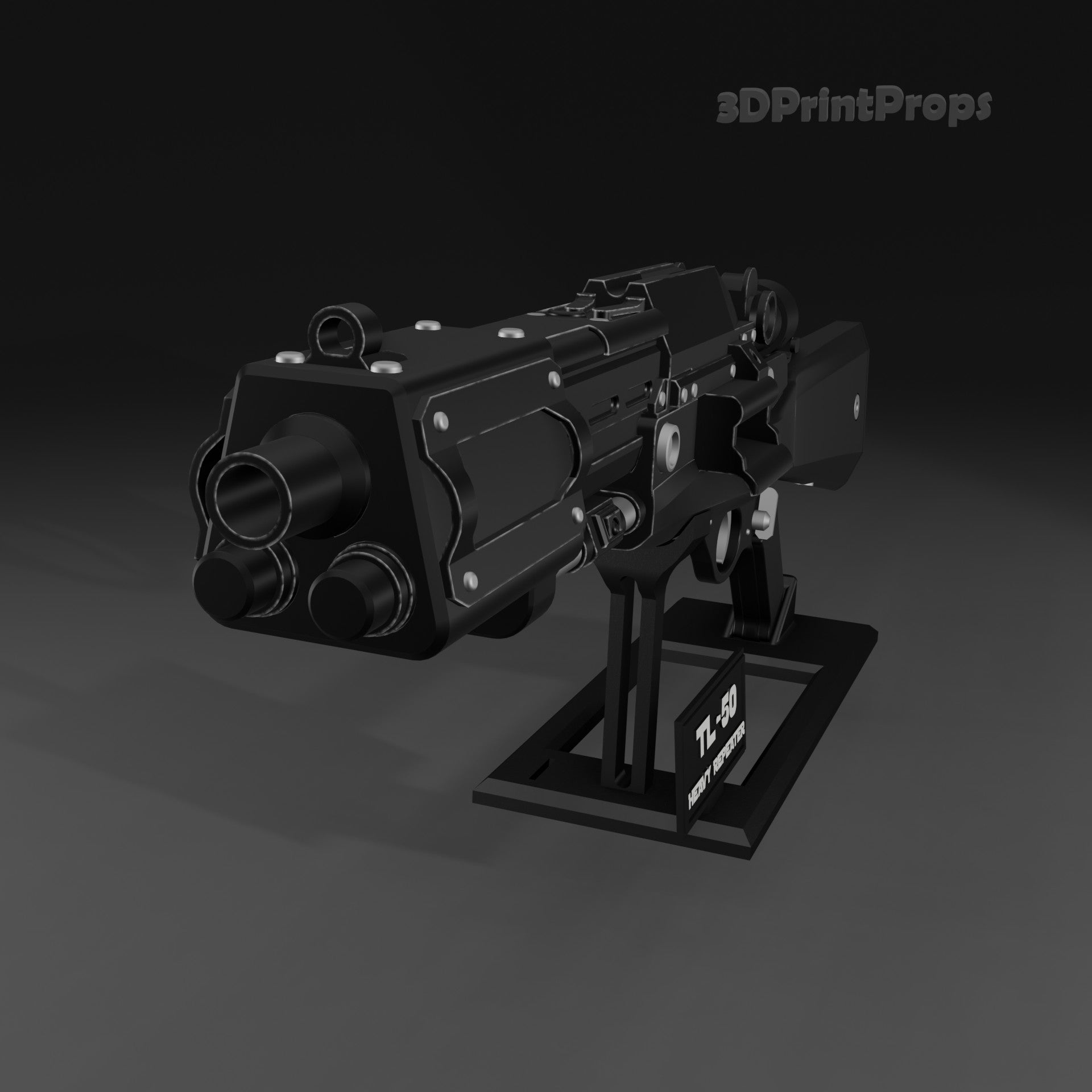 TL-50 Heavy Repeater Prop with 3D Printable Display Stand STL File