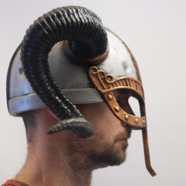 Viking Helmet with Ram Horns