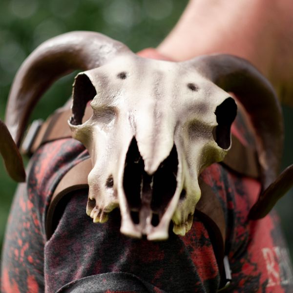 Viking Ram Skull Pauldrons - Cosplay Shoulder Armor (Pair)