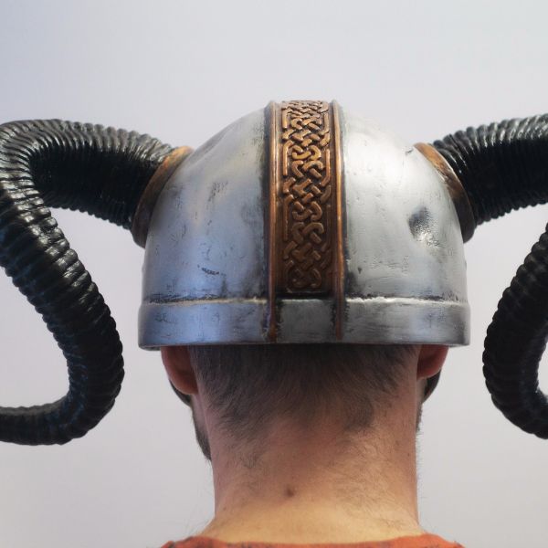 Viking Helmet with Ram Horns