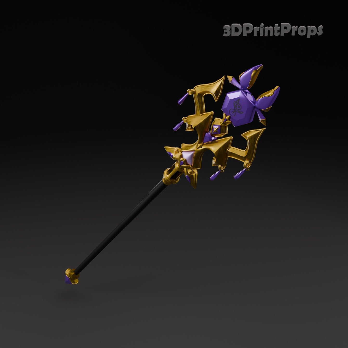 Solo Leveling ARISE Lee Bora Solid Logic Staff Prop 3D Print STL File