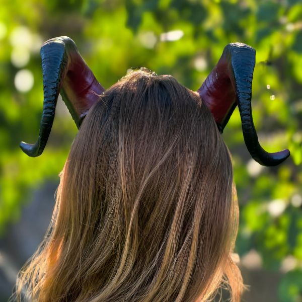 Convention safe tiefling horns for fantasy expo and comic-con