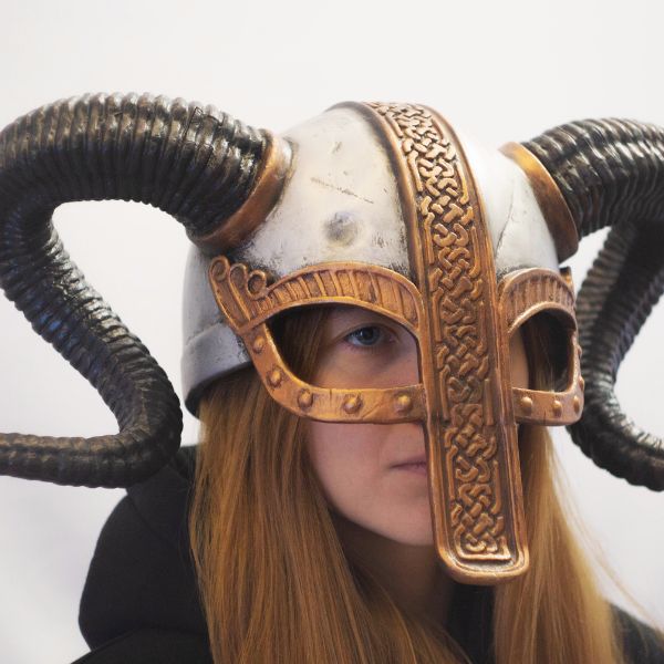 Viking Helmet with Ram Horns