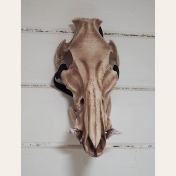 Realistic boar skull mask wearable 3D printed cosplay helmet