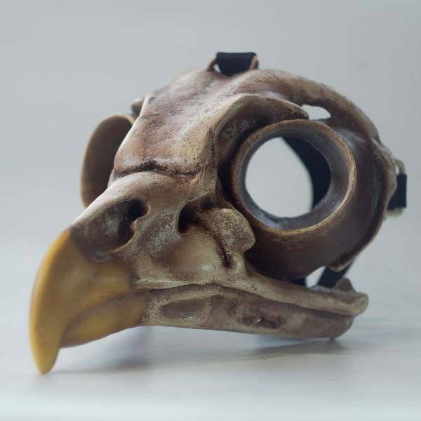 Realistic owl skull mask wearable 3D printed cosplay helmet