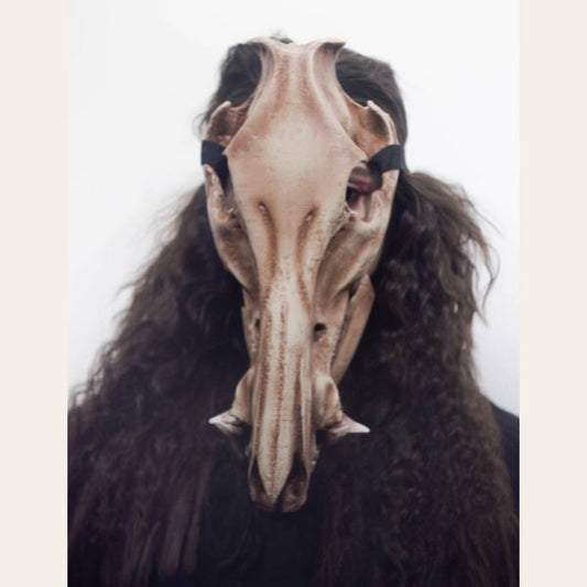 Realistic boar skull mask wearable 3D printed cosplay helmet
