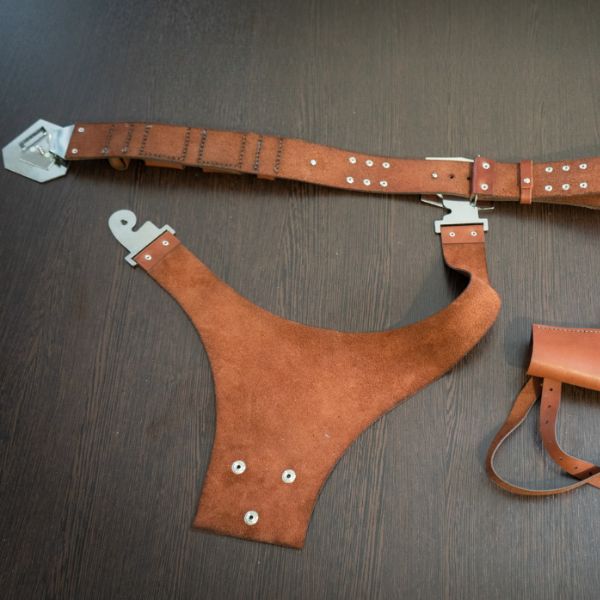 Han Solo DL-44 holster leather pattern PDF SVG DXF template