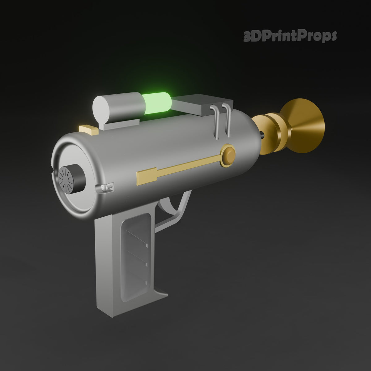 Rick’s laser gun model with LED lighting