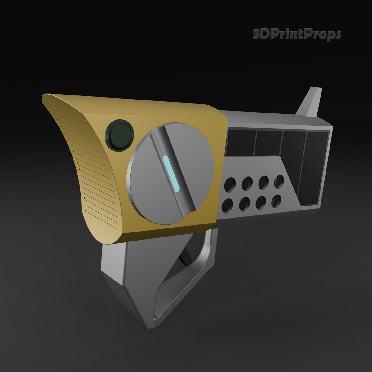 Summer Smith gun prop side view