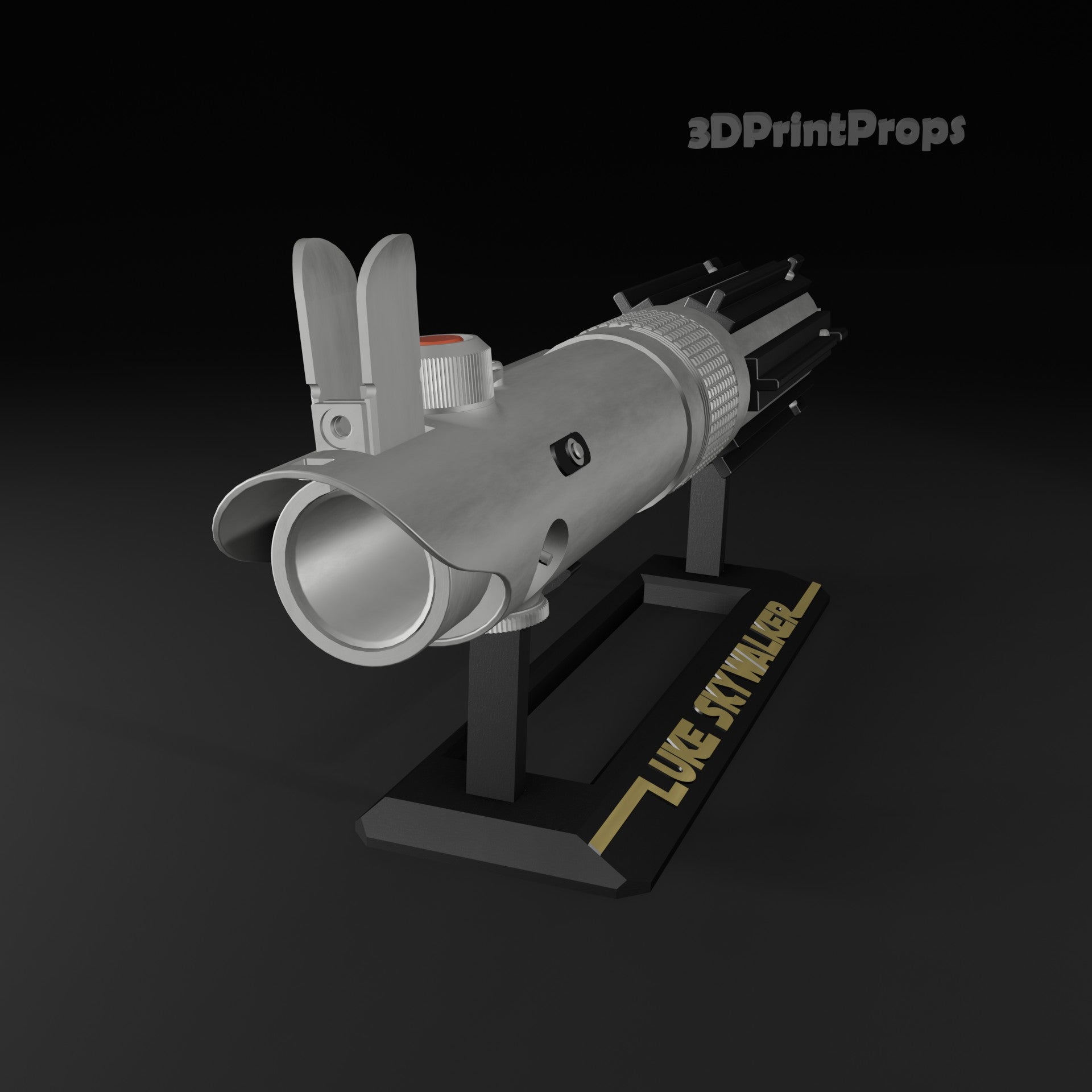 Luke Skywalker Lightsaber Hero Hilt Prop 3D Print STL File