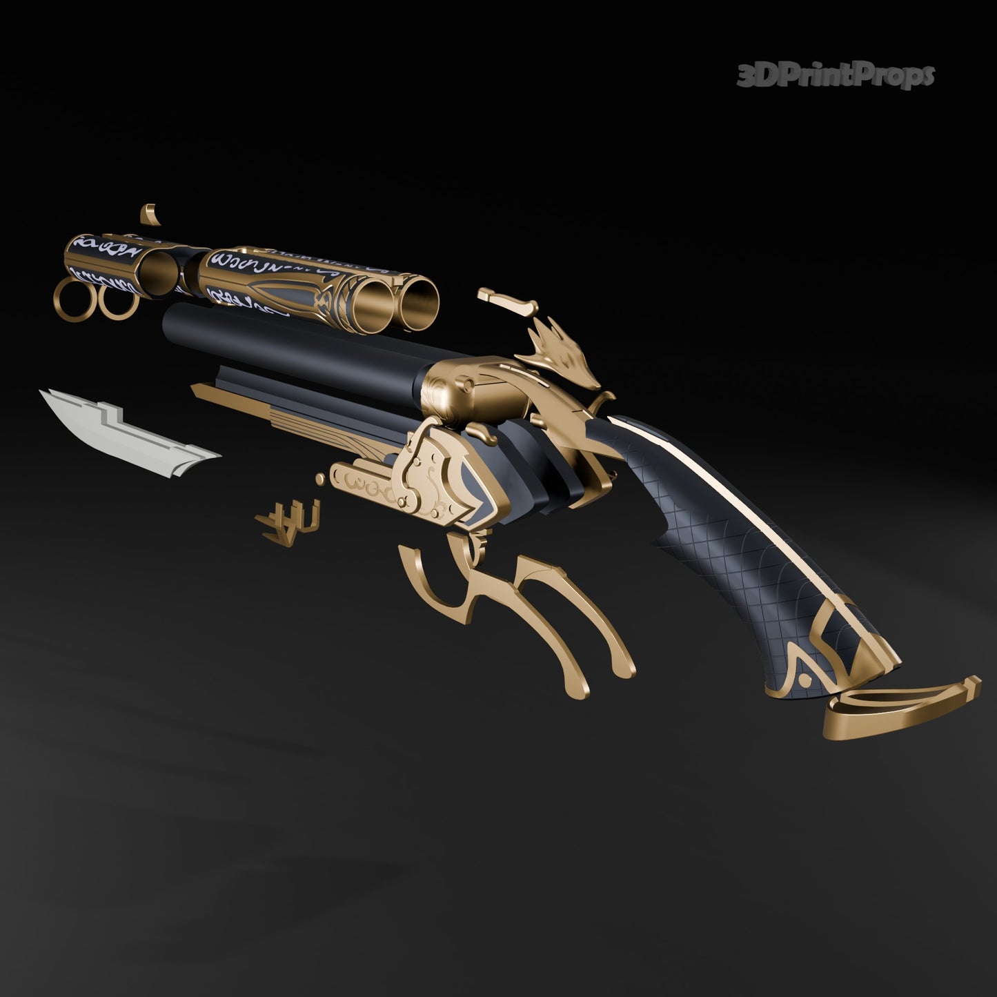 Solo Leveling Arise The Huntsman SSR Weapon Prop 3D Print STL File