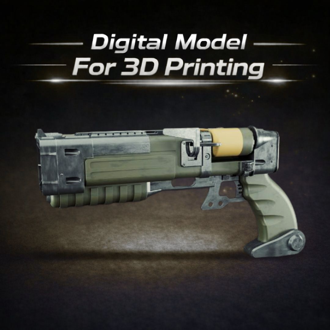 AER9 Laser Rifle 3D print STL file high accuracy Fallout 4 prop