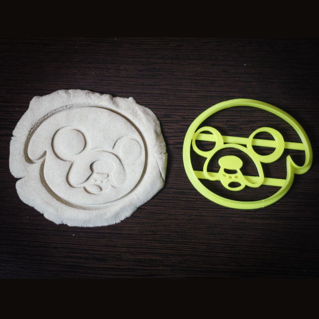 Jake the Dog 4-inch 3D printed cookie mold for themed party baking