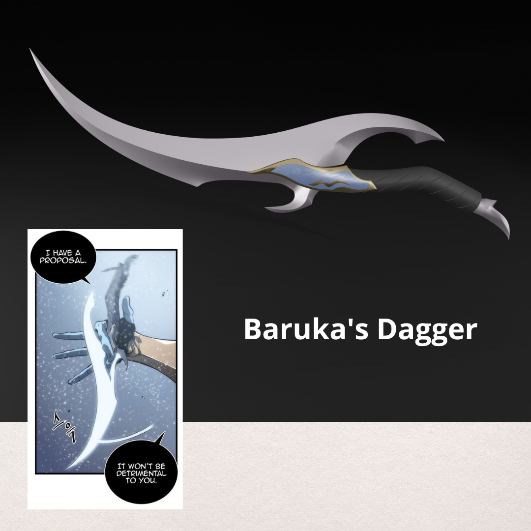 Solo Leveling Baruka's Dagger Prop 3D Print STL File Model