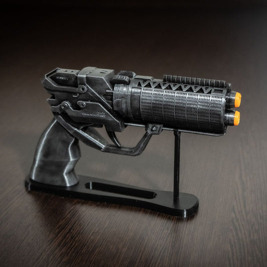 Full side view of the Officer K blaster replica from Blade Runner 2049