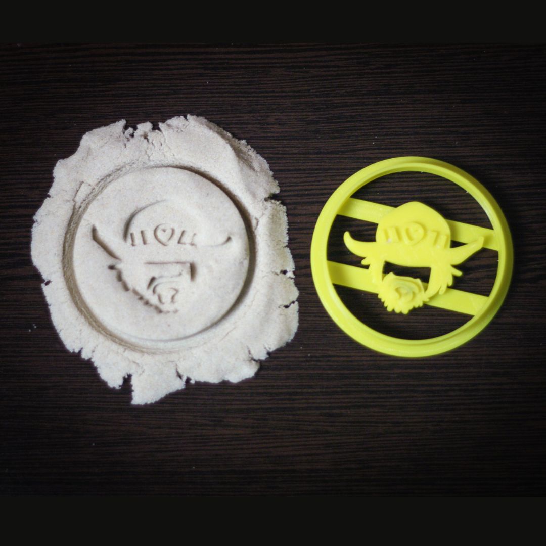 McCree gunslinger silhouette 3.2 inch 3D printed cookie mold