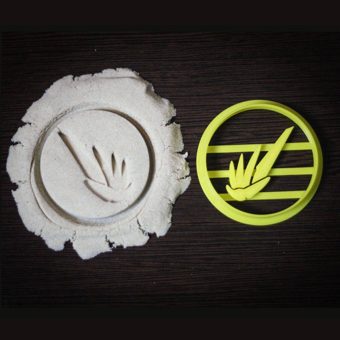 Mercy hero icon cookie cutter made from bio-safe food-safe PLA plastic