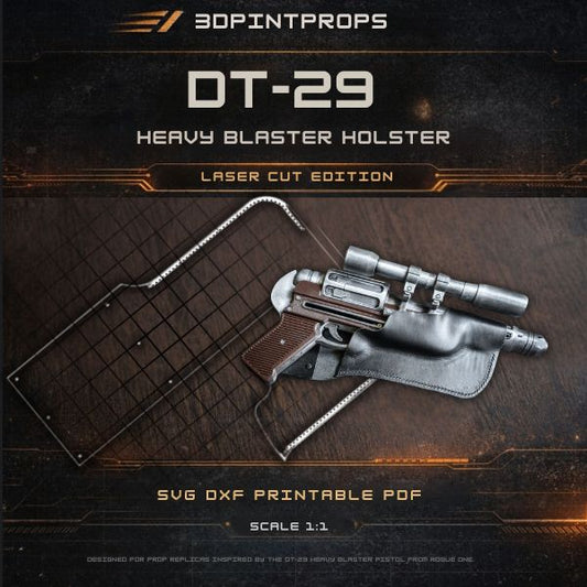 DT-29 blaster holster digital leathercraft pattern download