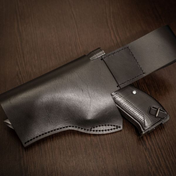DXF vector files for CNC leather cutting sci-fi prop holster