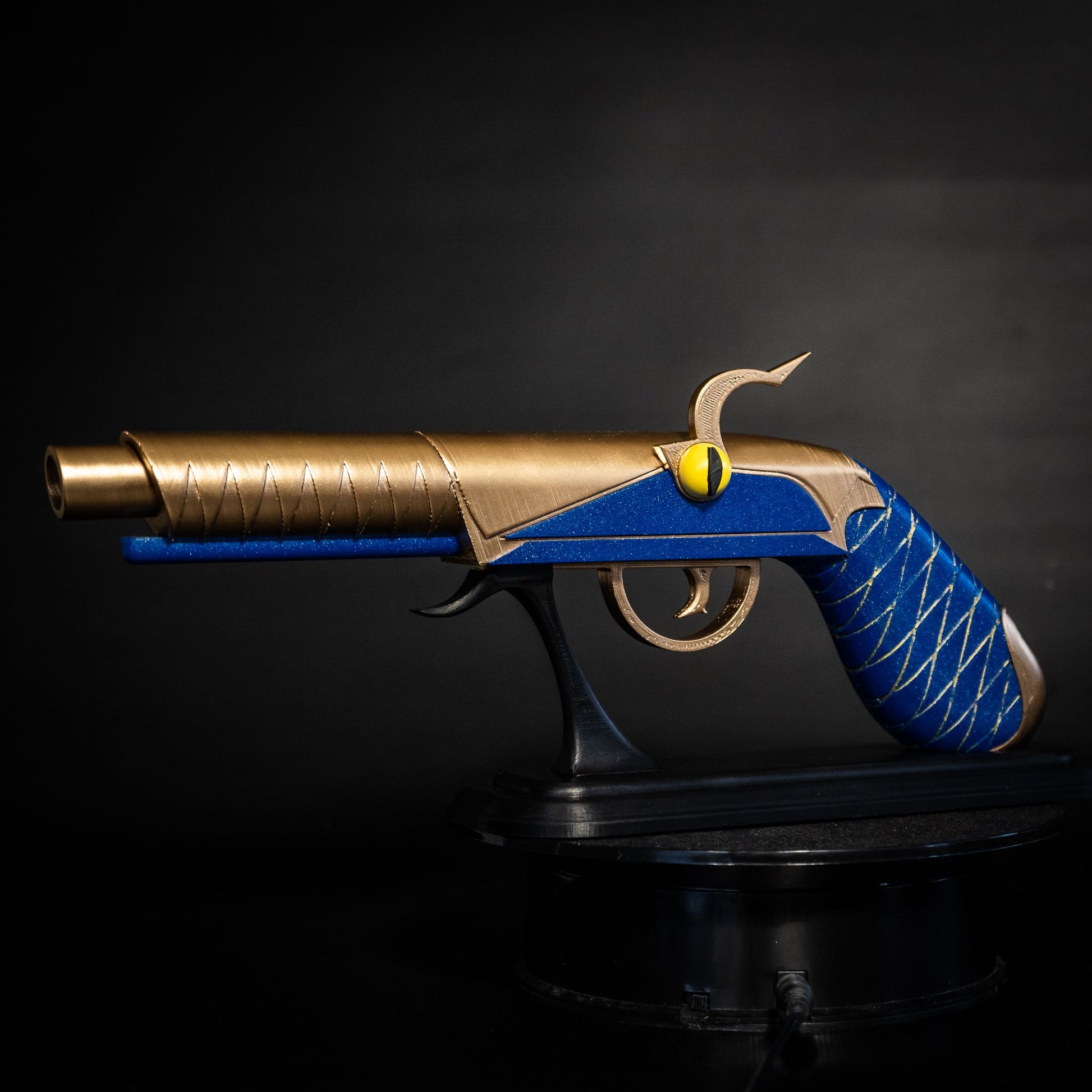 Helluva Boss Blitzo pistol replica cosplay prop side view