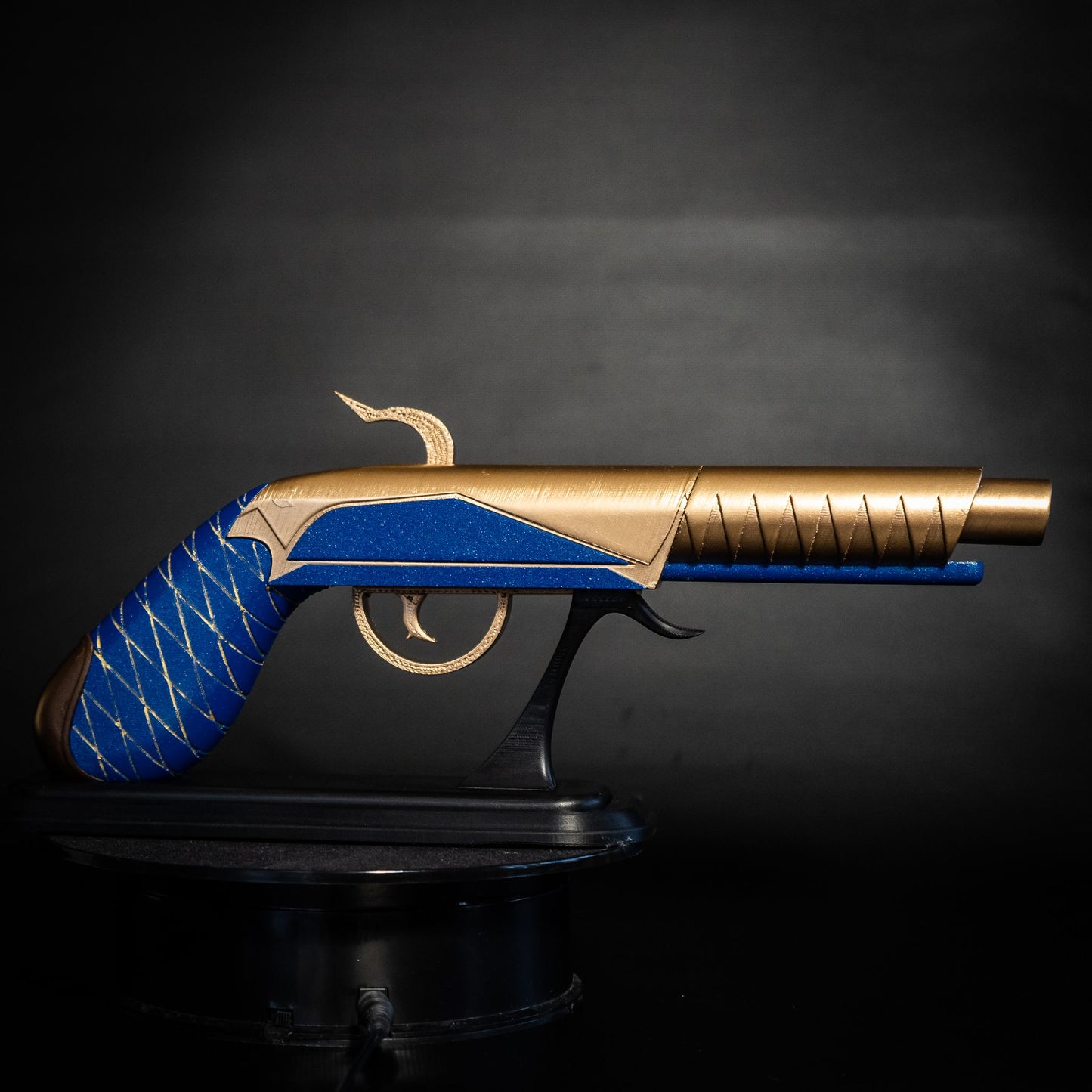 Helluva Boss gun prop front angle cosplay accessory