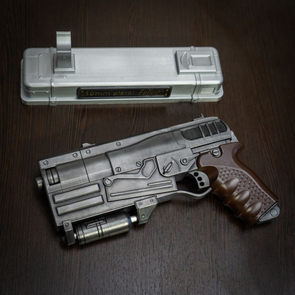Gifts for Fallout fans: high detail hand finished 10mm pistol prop
