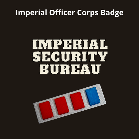 Star Wars ISB rank badge for Imperial Security Bureau officer cosplay