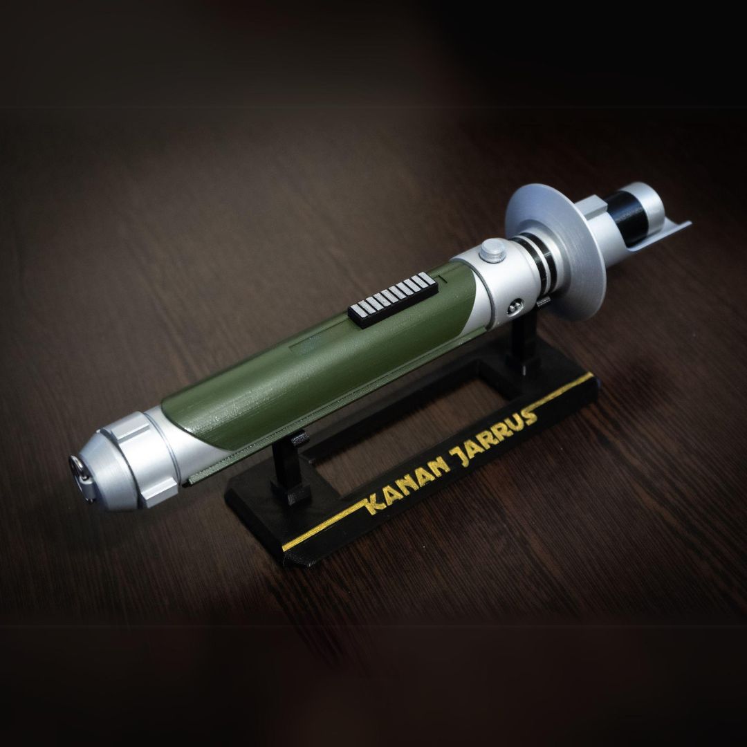 Full 14-inch Kanan Jarrus lightsaber hilt replica from Star Wars Rebels