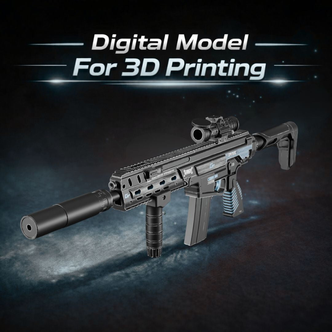 Kilo 141 Cerulean Blueprint Assault Rifle 3D Print STL File Model