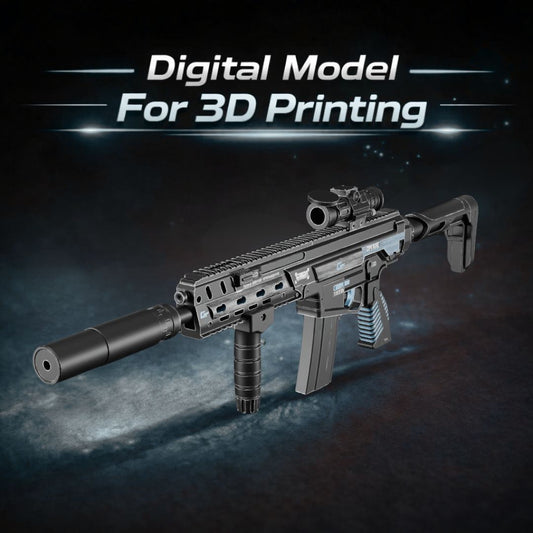 Kilo 141 Cerulean Blueprint Assault Rifle 3D Print STL File Model