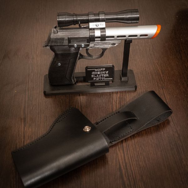 Laser ready SVG template for Mandalorian Imperial officer holster