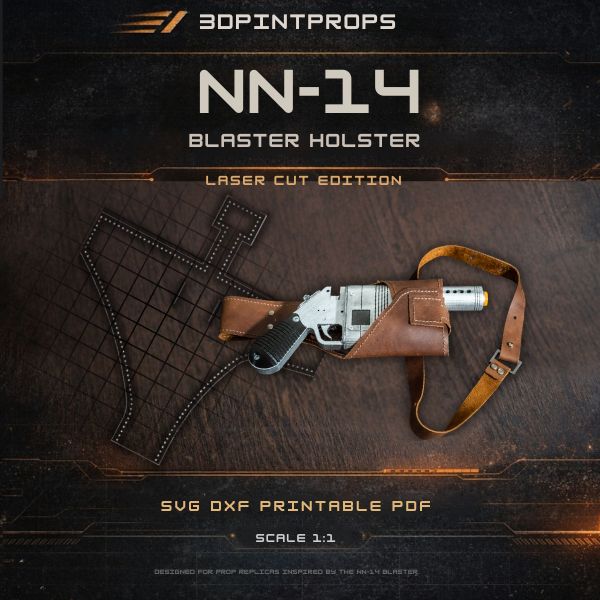 NN-14 blaster holster digital leathercraft pattern download