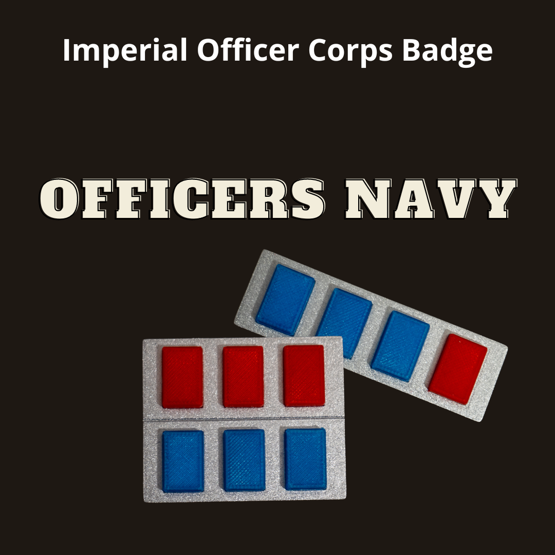 Star Wars Imperial Navy rank badge for Admiral and Captain cosplay