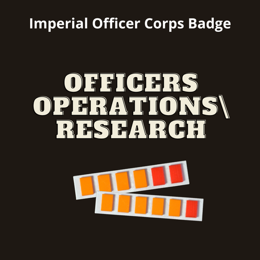 Star Wars Imperial Operations rank badge for General and Colonel cosplay