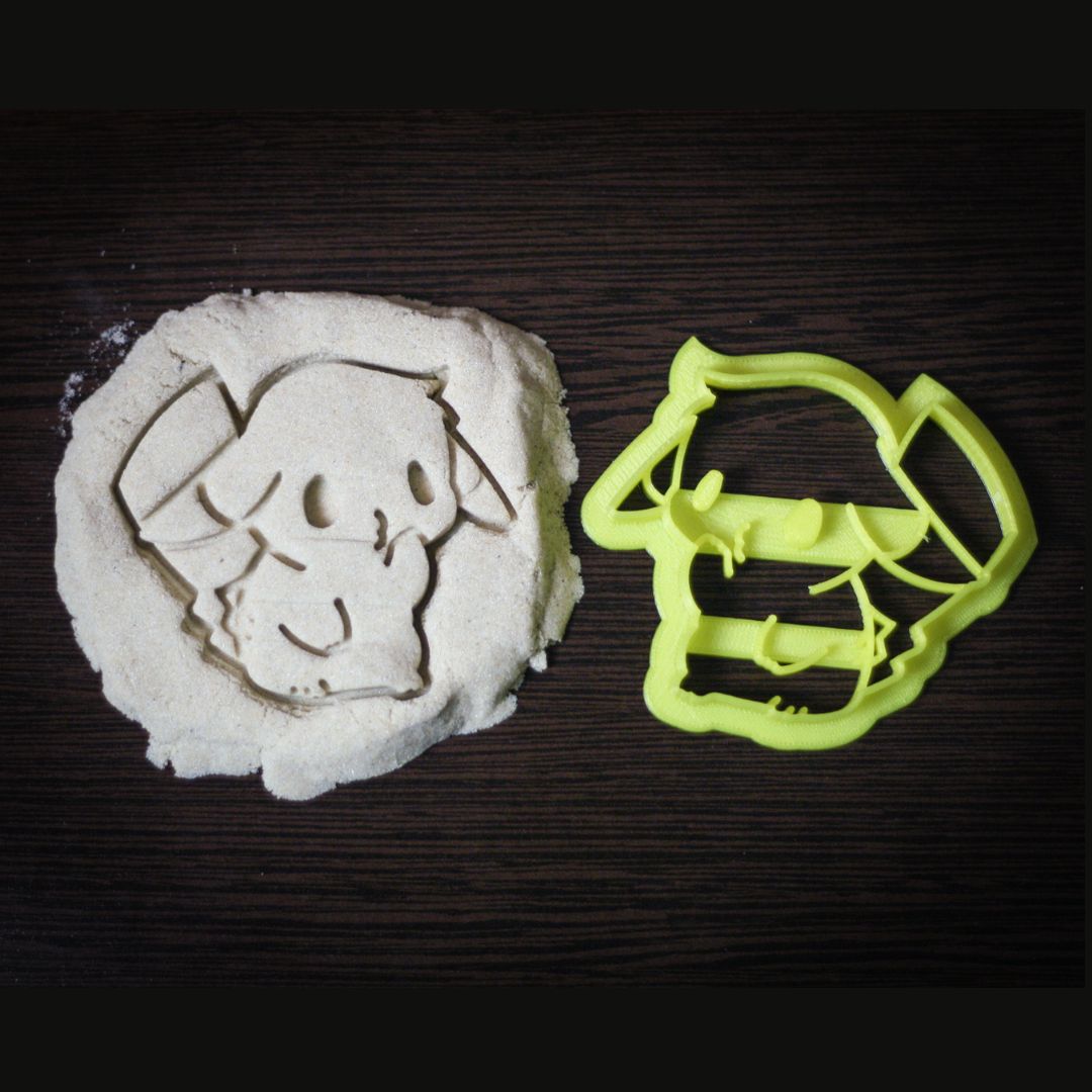 Pikachu cookie cutter 3D printed for Pokemon themed parties