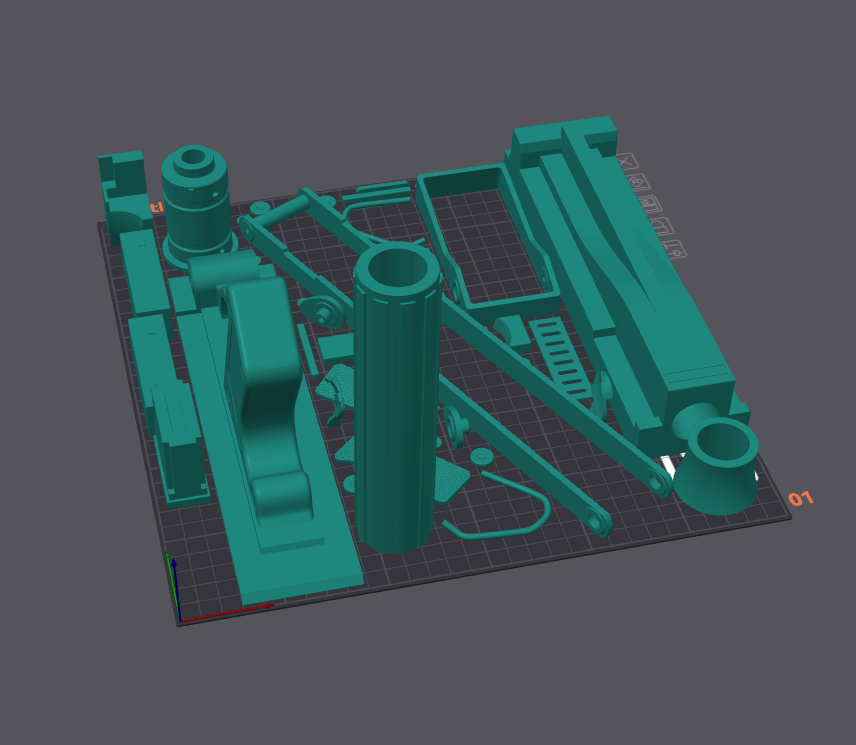 3D Printable DC-15A Blaster Parts Separated for Easy Assembly and Painting